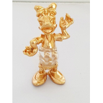 Verguld beeldje met kristal "Katrien Duck"